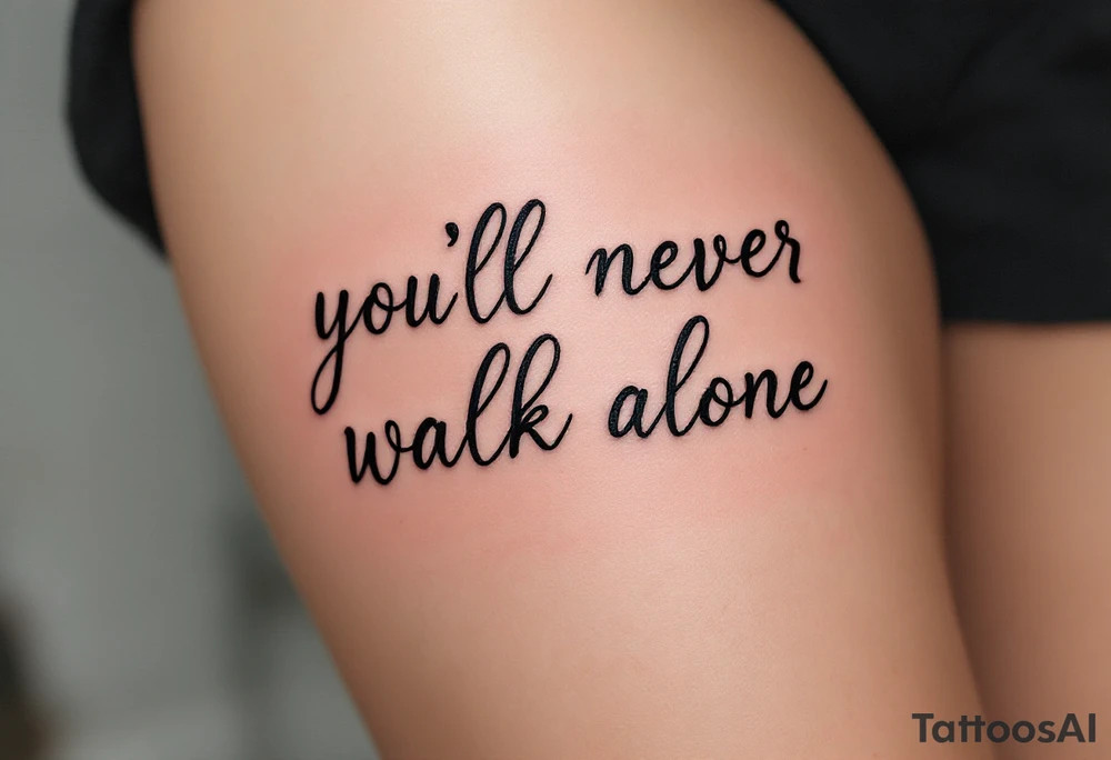 you’ll never walk alone tattoo idea