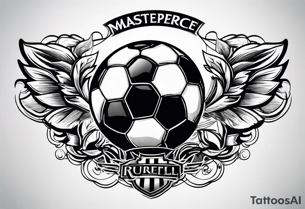 Logo soccer tattoo idea