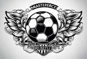 Logo soccer tattoo idea