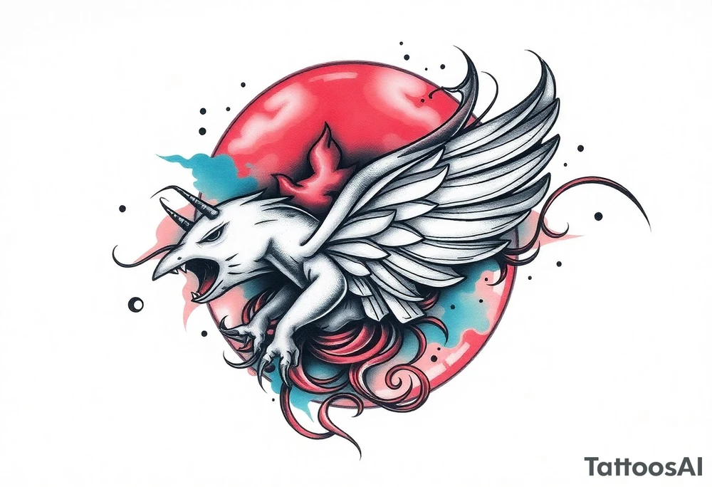 A tatuagem deve expressar força, liberdade e conexão com a multiplicidade da vida, incorporando elementos abstratos e fluidos, com linhas que sugiram movimento e transformação contínua. Evite clichês e busque um design original e significativo. Utilize técnicas de miimalismo, pontilhismo e aquarela. tattoo idea