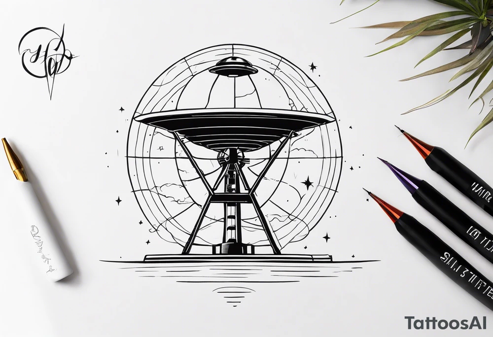 radio telescope tattoo idea