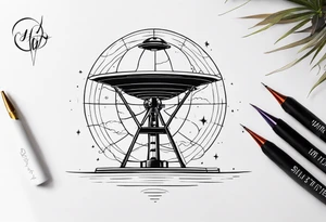 radio telescope tattoo idea