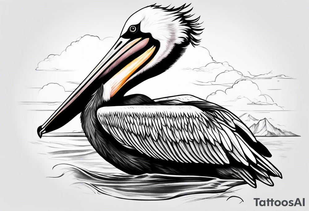 100 km pelican tattoo idea