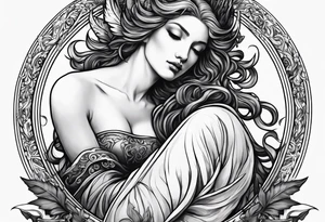 symbol to the goddess of vengeance tattoo idea