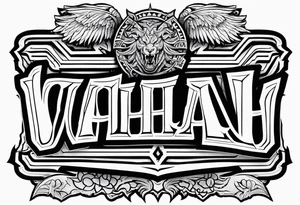Valhalla courageous warrior tattoo idea