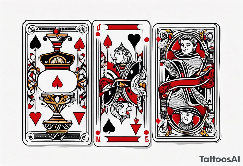 playing cards tattoo idea