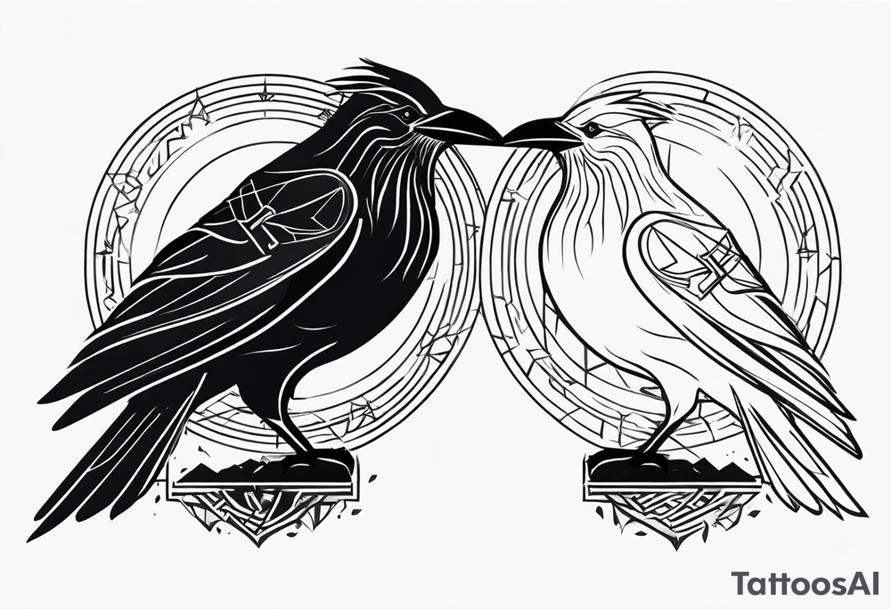 Hugin and Munin tattoo idea