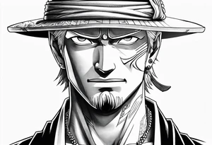 Zoro one piece tattoo to get on my forearm about 5-7 cm in length tattoo idea