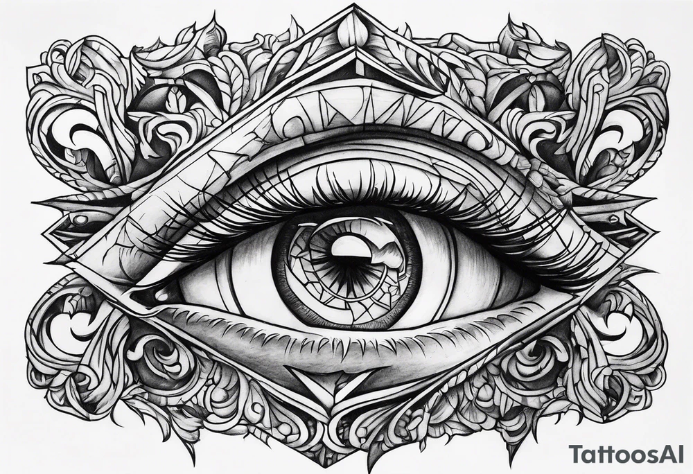 upside down broken sword tattoo idea
