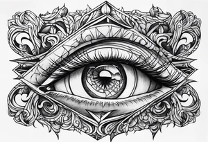 upside down broken sword tattoo idea