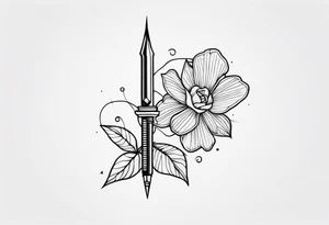 needle and thred tattoo idea