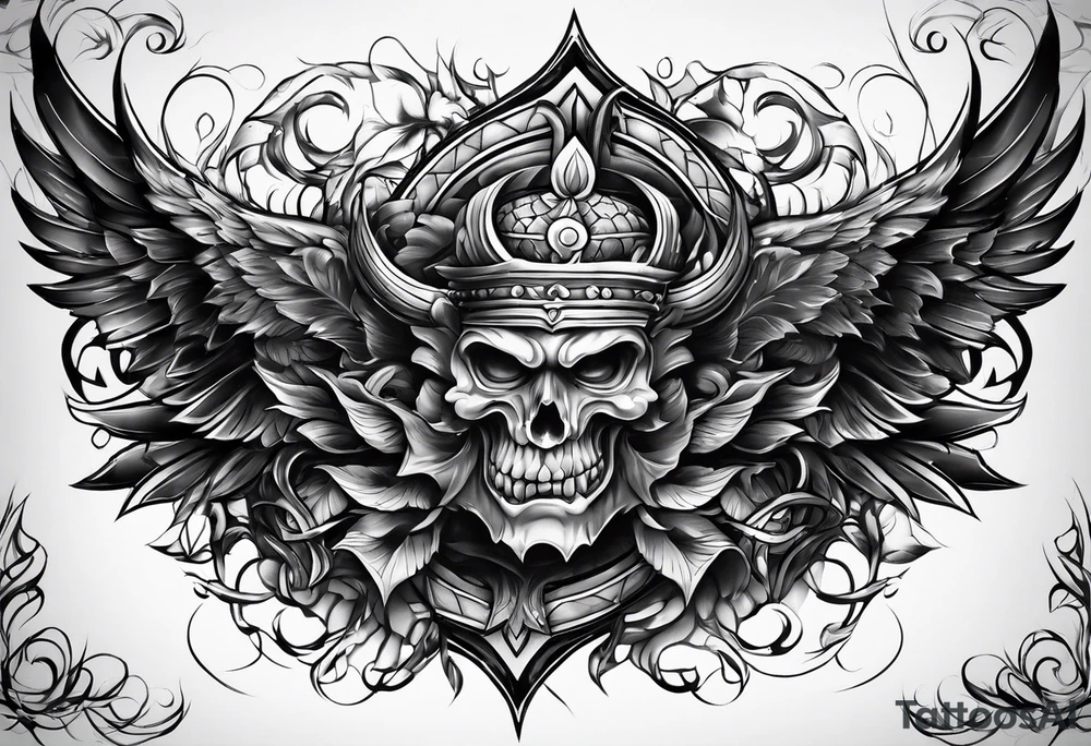 Good fighting evil tattoo idea