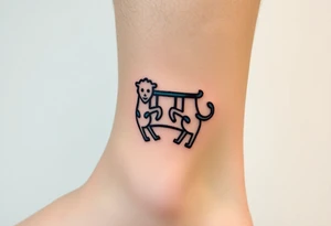 Trippy gemini zodiac tattoo idea