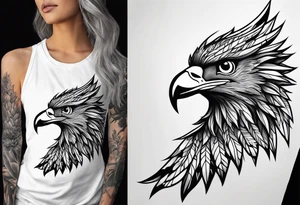 Maintains,  cactus, eagle, forearm tattoo idea