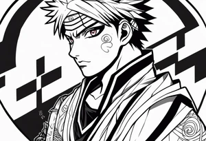 Gaara naruto tattoo tattoo idea