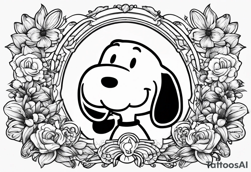 Snoopy tattoo idea