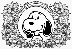 Snoopy tattoo idea