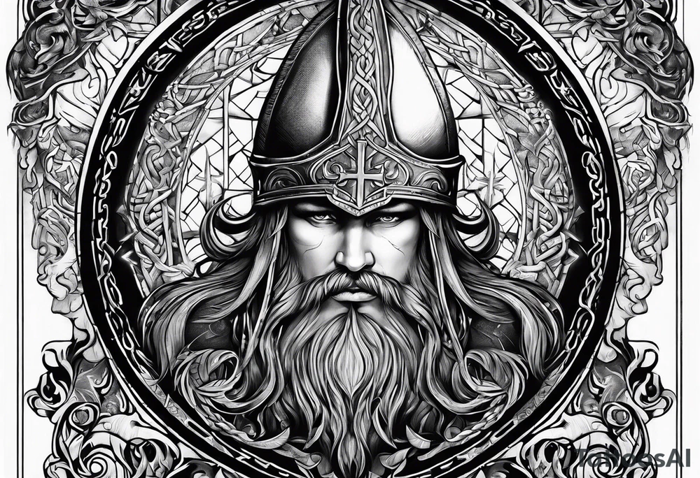 Viking prayer tattoo idea