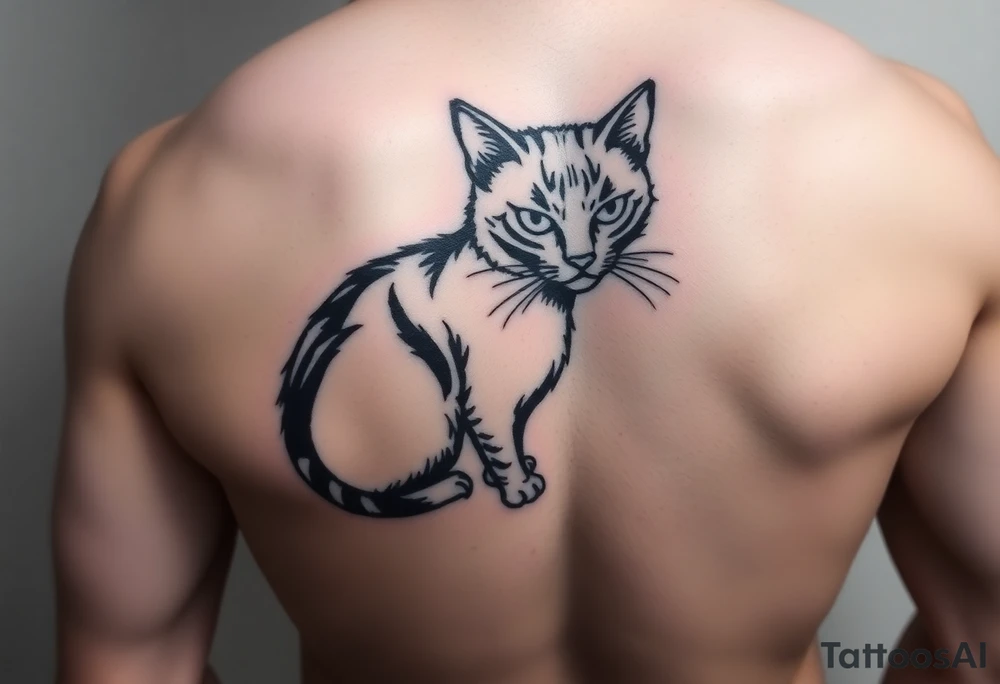 Black Cat tattoo idea