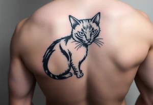 Black Cat tattoo idea