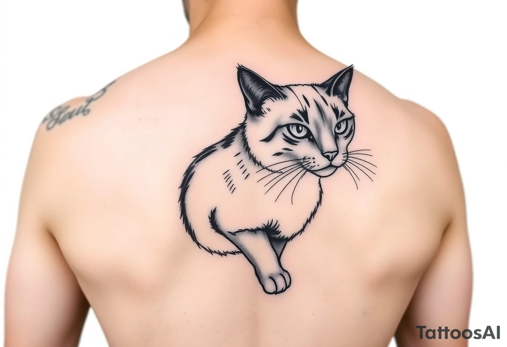 Black Cat tattoo idea