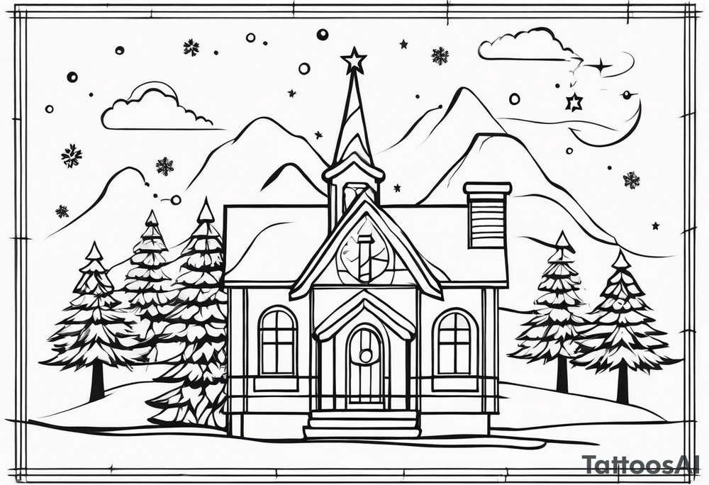 christmas tattoo idea
