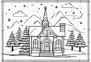 christmas tattoo idea