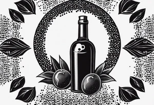 Molotov cocktail bomb tattoo idea