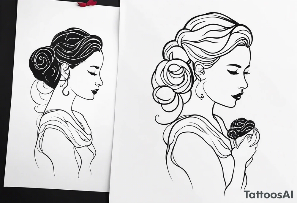 matching mother daughter tattoo tattoo idea