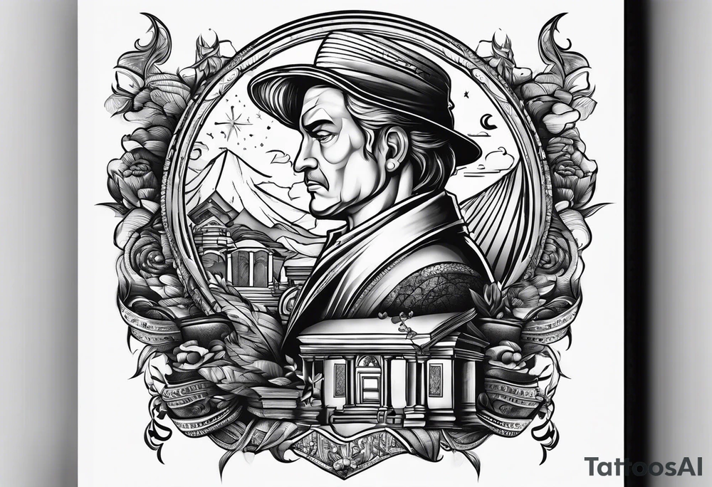 World of books tattoo idea