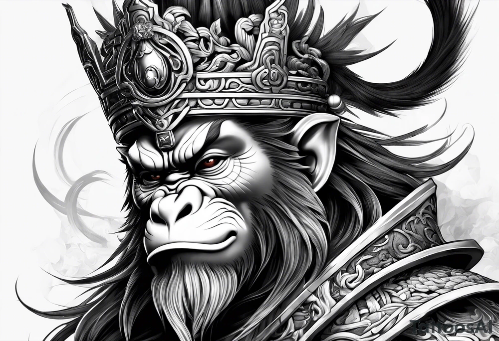 monkey king tattoo idea