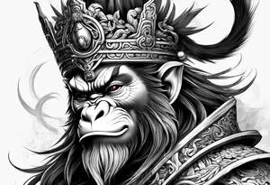 monkey king tattoo idea