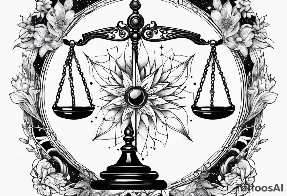 Libra constellation tattoo idea