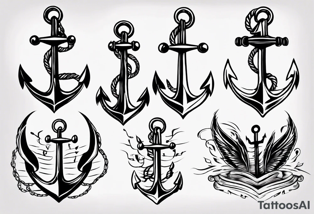 anchor
music tattoo idea