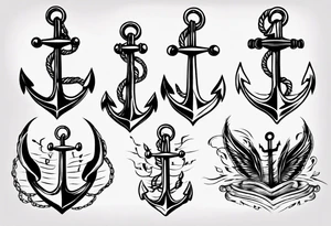 anchor
music tattoo idea