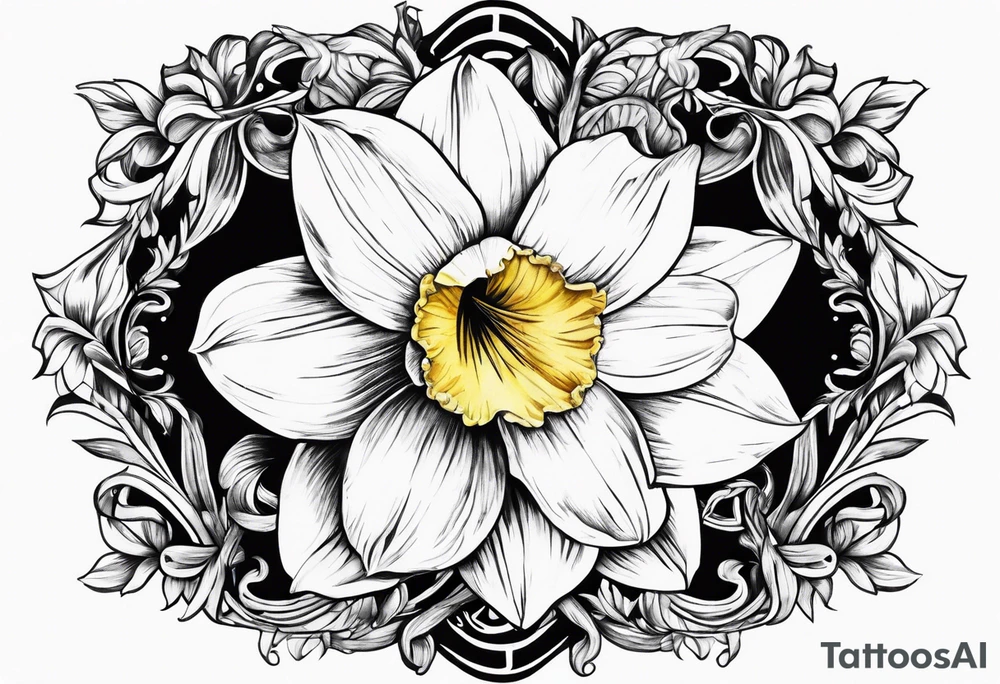 A stemless narcissus tattoo idea