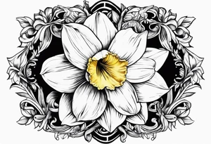 A stemless narcissus tattoo idea
