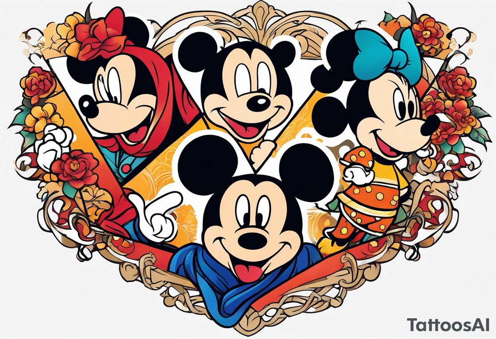 DisneyHerculesCharacters; fun, colorful tattoo idea