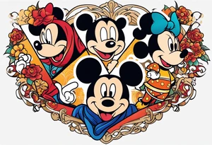 DisneyHerculesCharacters; fun, colorful tattoo idea