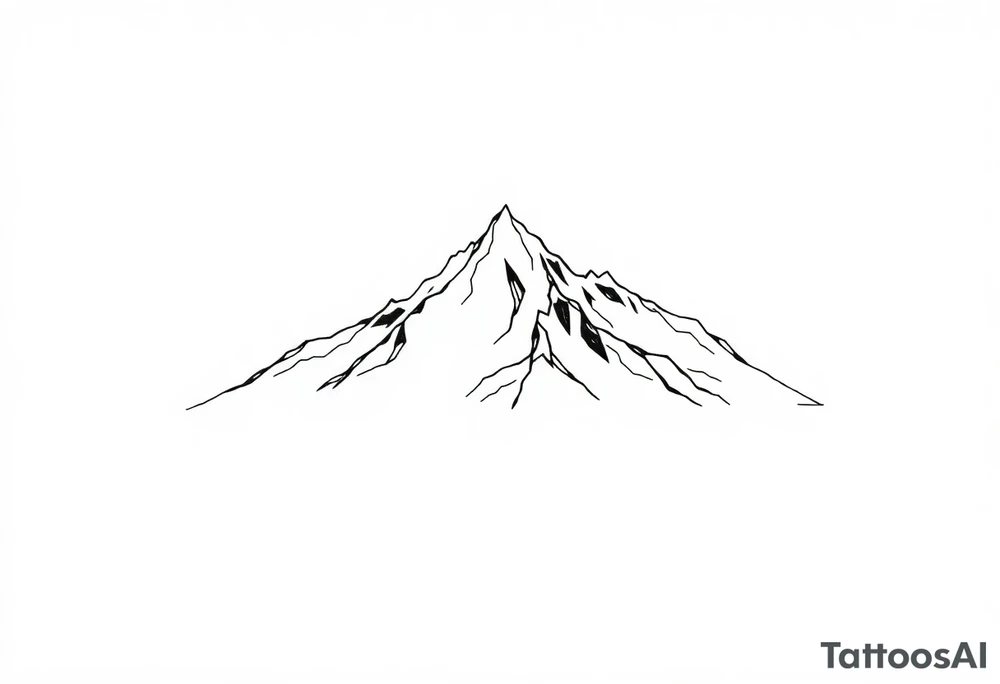 Mountain tattoo idea