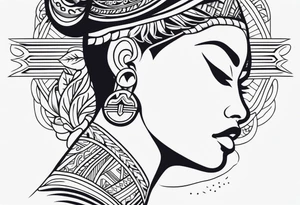 Polynesian minimal neck  tattoo tattoo idea