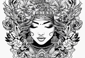 Music on fire tattoo idea
