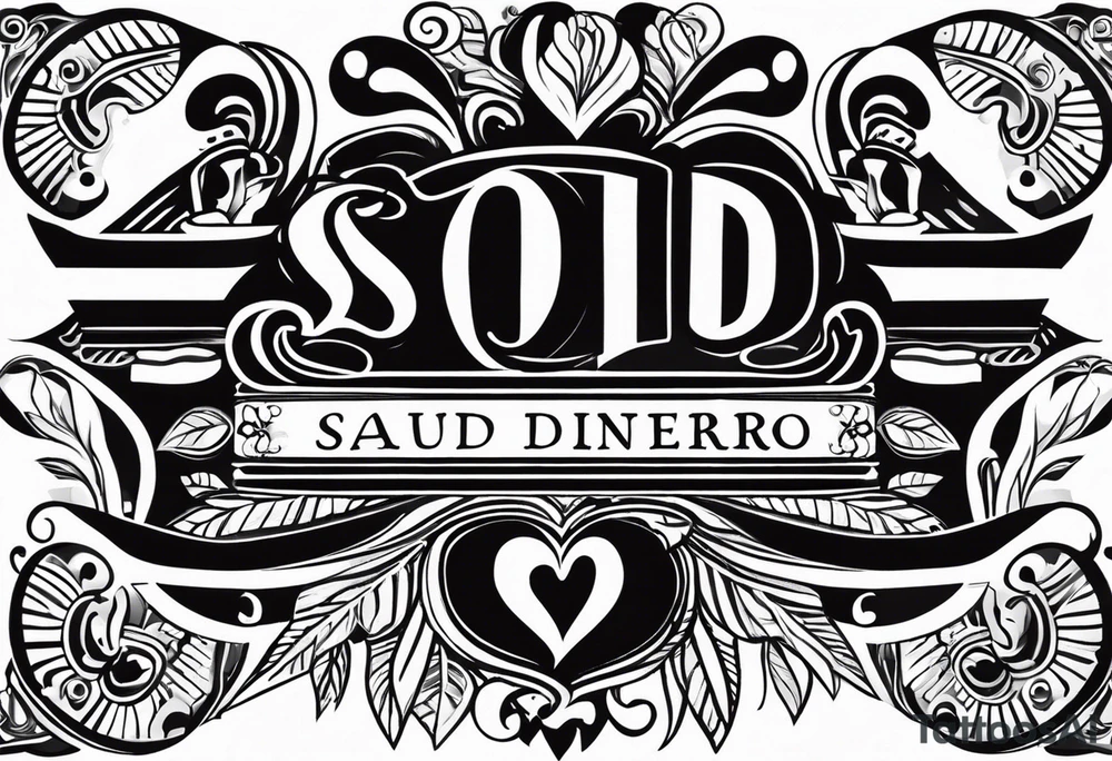 Palabras: Salud Dinero Amor tattoo idea