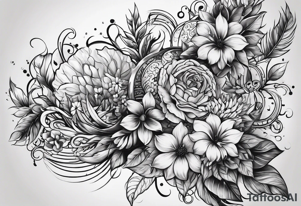 discipline and consistency words tattoo idea