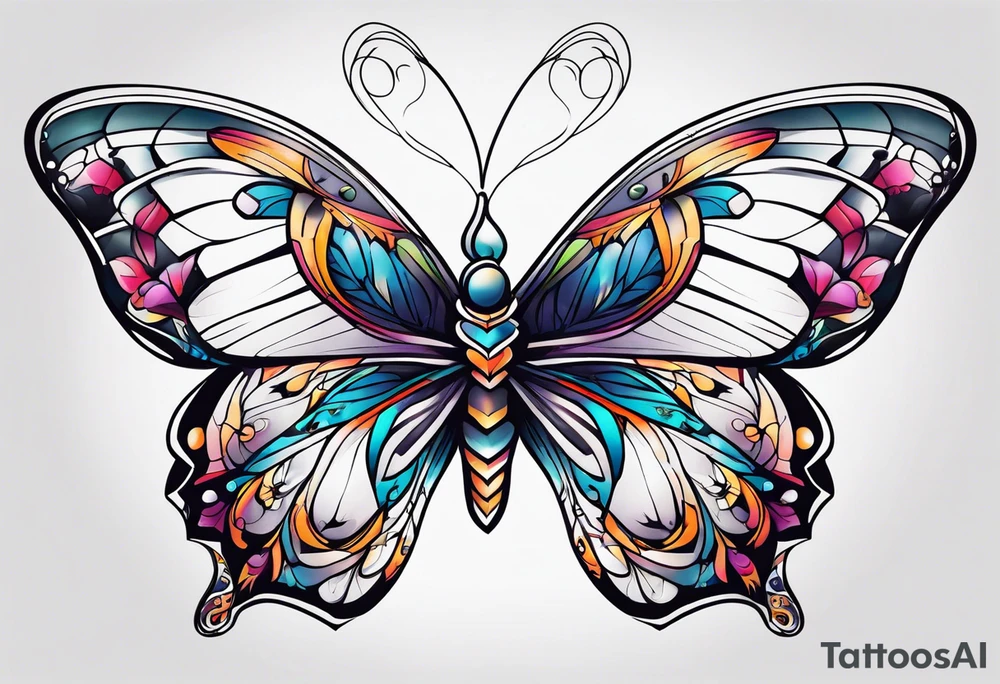 Butterflies tattoo idea