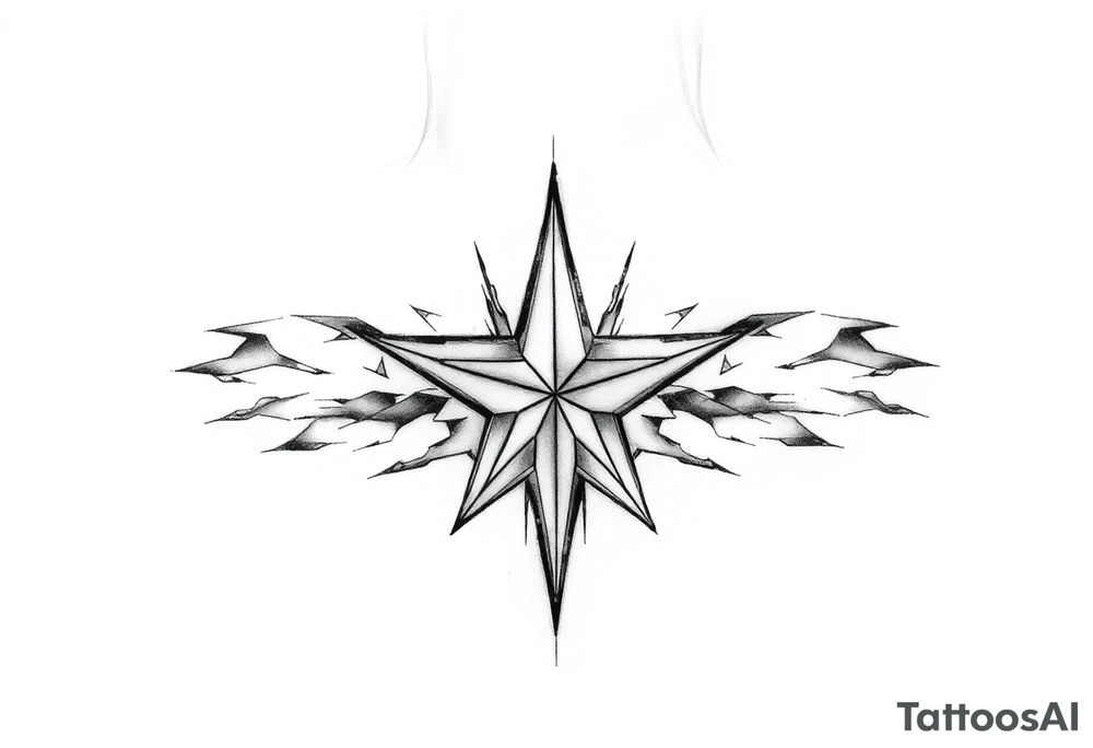 Edgy cybersigilism “Starz” tattoo idea