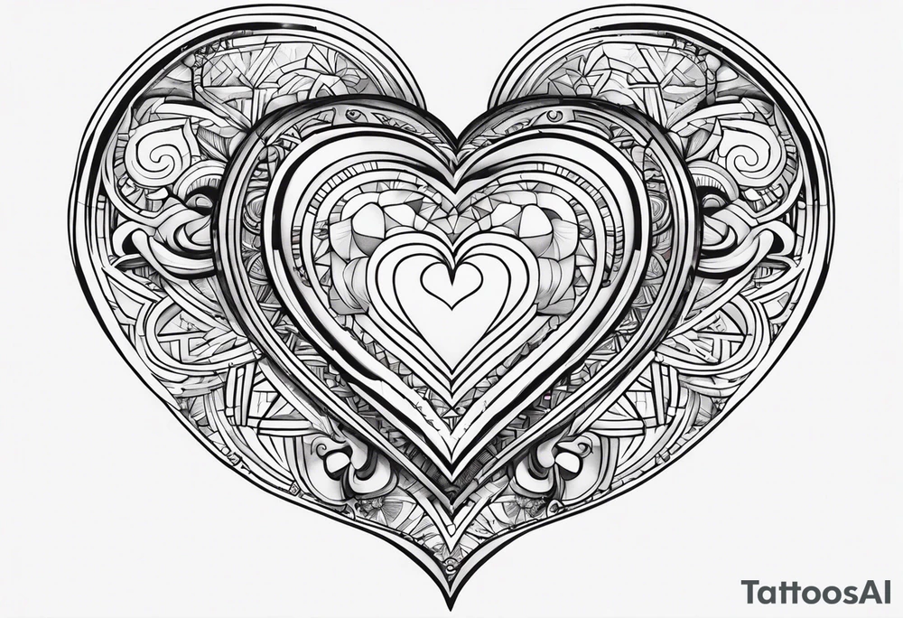 a small heart and at the end of the heart it should say 1966 tattoo idea