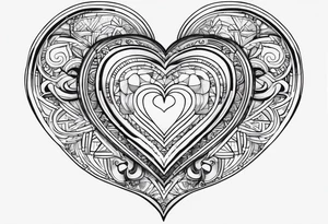 a small heart and at the end of the heart it should say 1966 tattoo idea