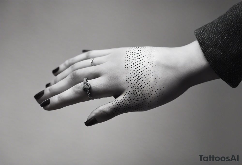 lines on hand tattoo idea