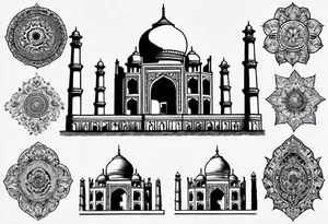 Taj Mahal tattoo idea